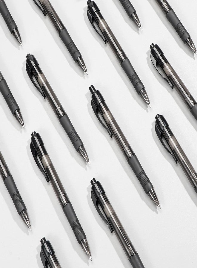 deegtran Pens Bulk, 100 Pack No Bleed Black Ink Click Pens with Soft Grip, Wholesale Retractable Ballpoint Pens for Office School, Medium Point Smooth 1.0MM - Image 5
