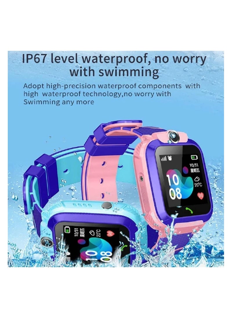 FARROBIZZ Q012 Smart Watch official - Q12 Smart Watch Kid Smartwatches Baby Watch with 1.44 Inches Waterproof Voice Chat Finder tracker and Anti Lost Monitor (Pink)  - Image 2