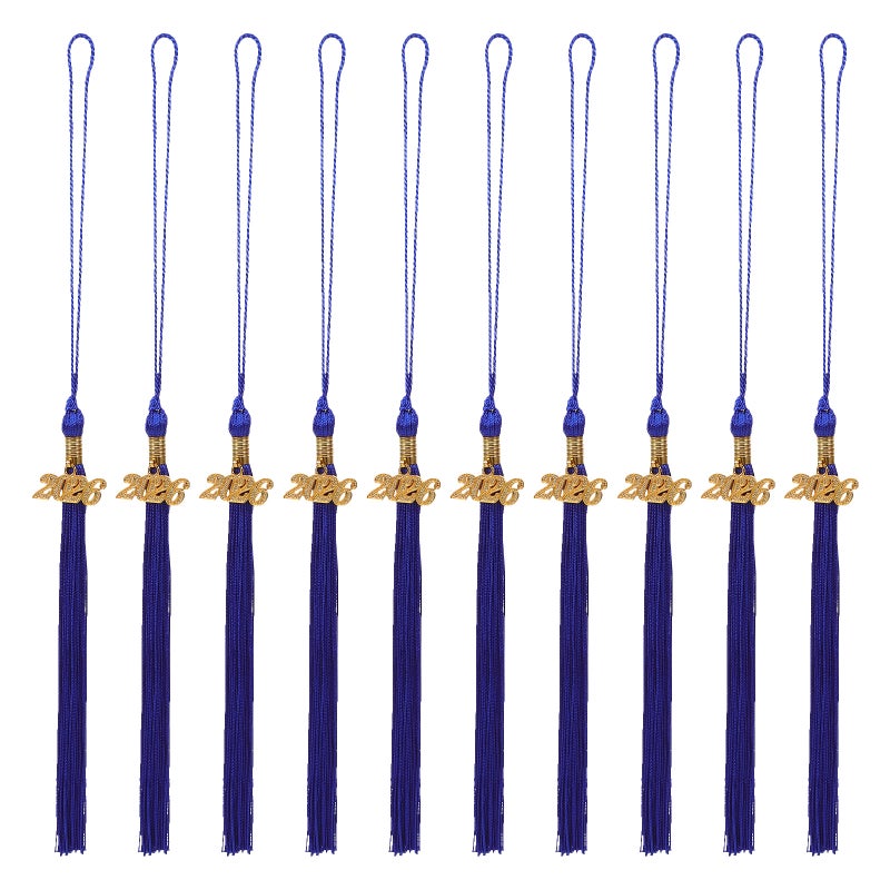 12Pcs Graduation Souvenir Tassels with 2026 Year Charm for Cap Decorations - Image 1