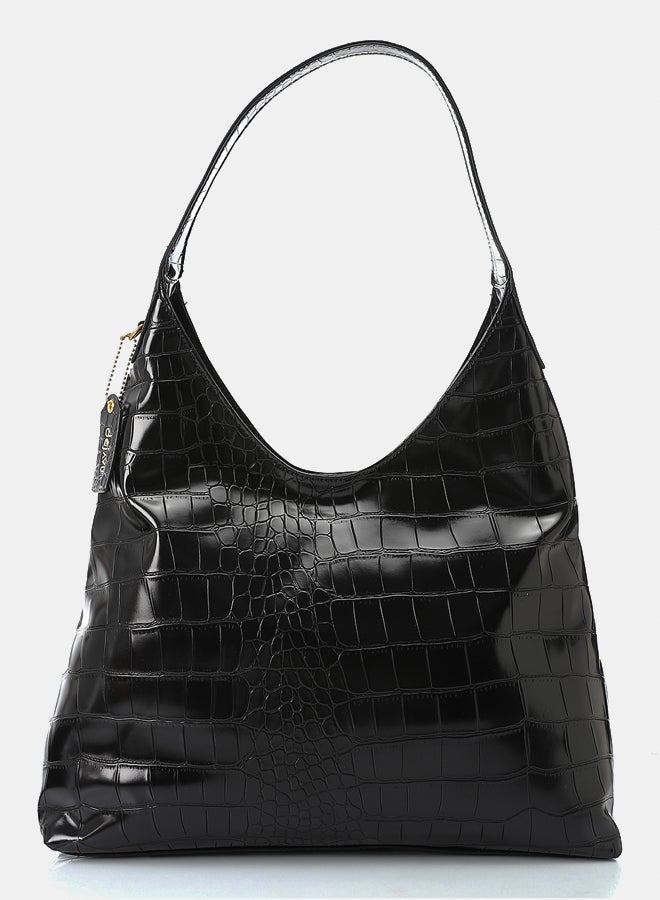DejaVu LID-DVTX-021 Croc Leather Shoulder Bag - Image 3