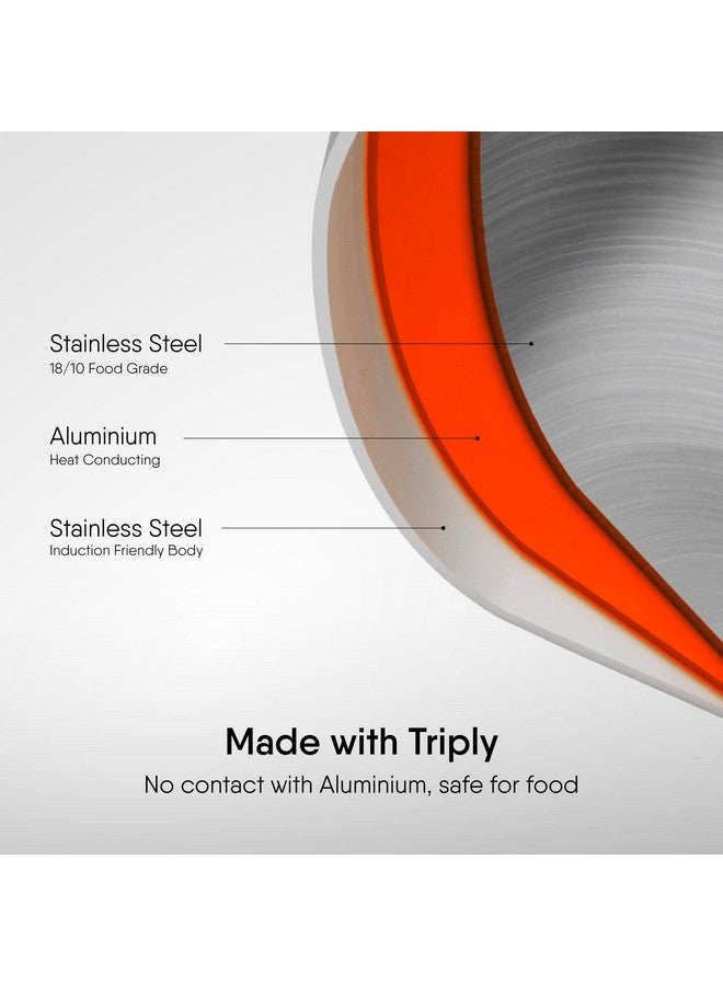 Stahl Artisan Triply Stainless Steel Tadka Pan,Induction pan, 300 ml, 10 cm - Image 3