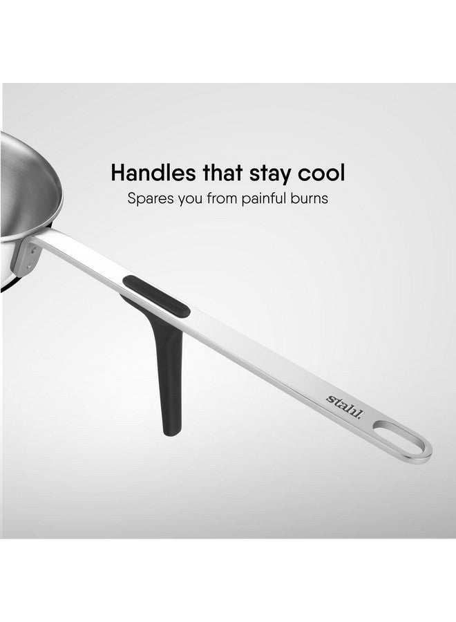 Stahl Artisan Triply Stainless Steel Tadka Pan,Induction pan, 300 ml, 10 cm - Image 4