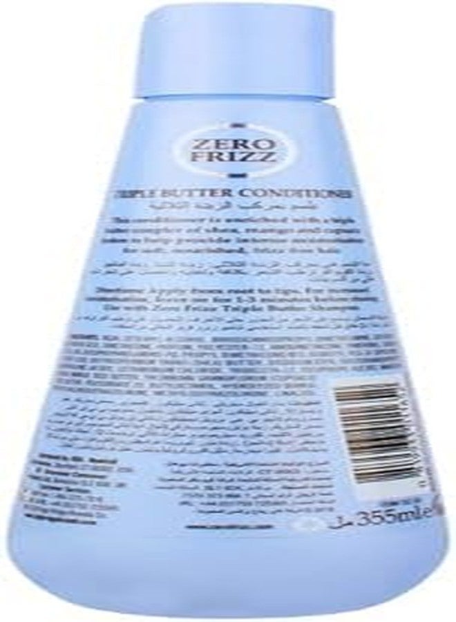 Zero Frizz Wundorguard Zero Frizz Triple Butter Conditioner for Dry, Frizzy & Damaged Hair | With Shea Butter, Mango Butter & Cupuaçu Butter | Deep Moisturizing Hair Conditioner | Smooth & Shiny Hair - 355ml - Image 4