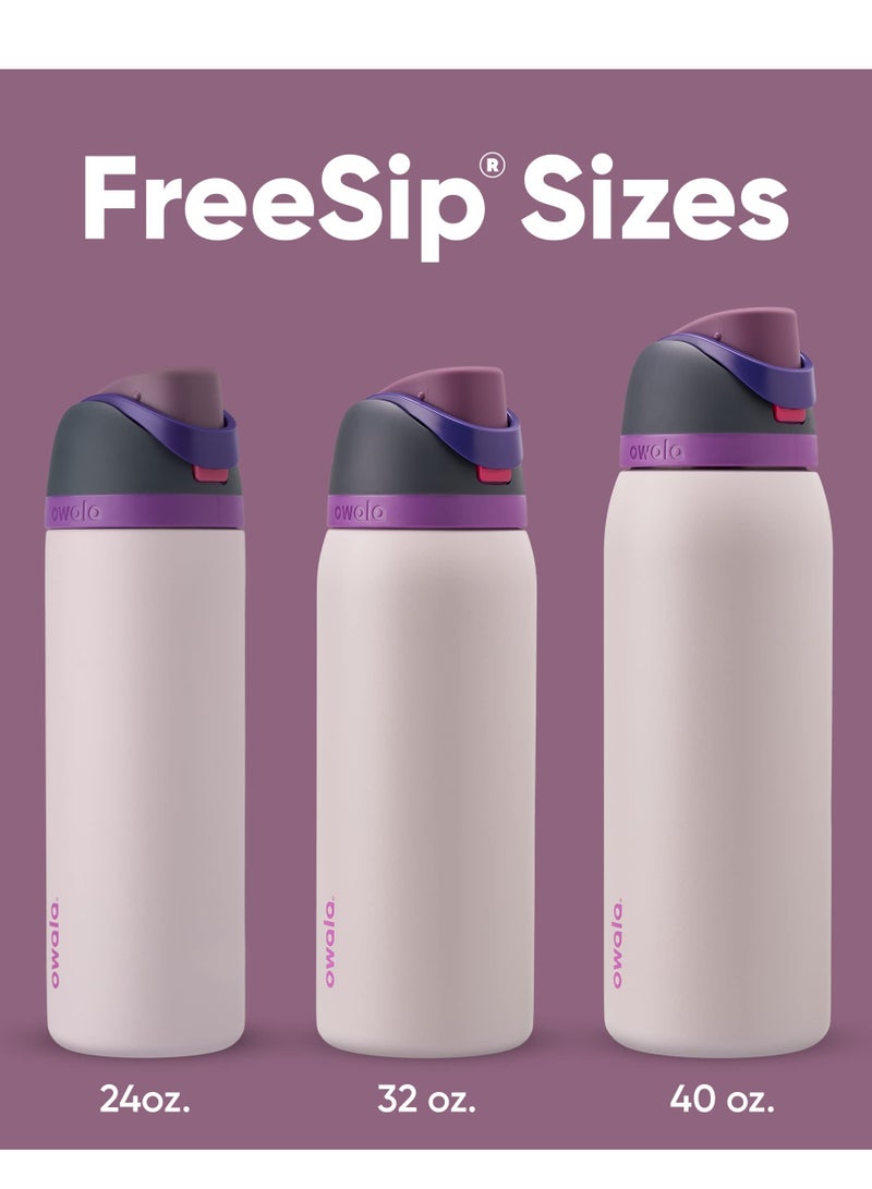 Owala Owala FreeSip Insulated Stainless Steel Water Bottle with Straw for Sports, Travel, and School BPA-Free Sports Water Bottle, 40 oz, Dreamy Field  - Image 5