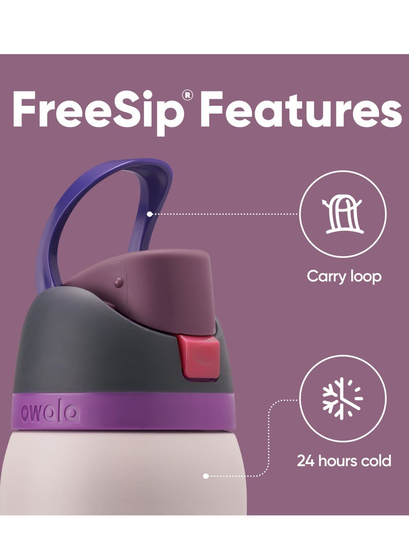 Owala Owala FreeSip Insulated Stainless Steel Water Bottle with Straw for Sports, Travel, and School BPA-Free Sports Water Bottle, 40 oz, Dreamy Field  - Image 2