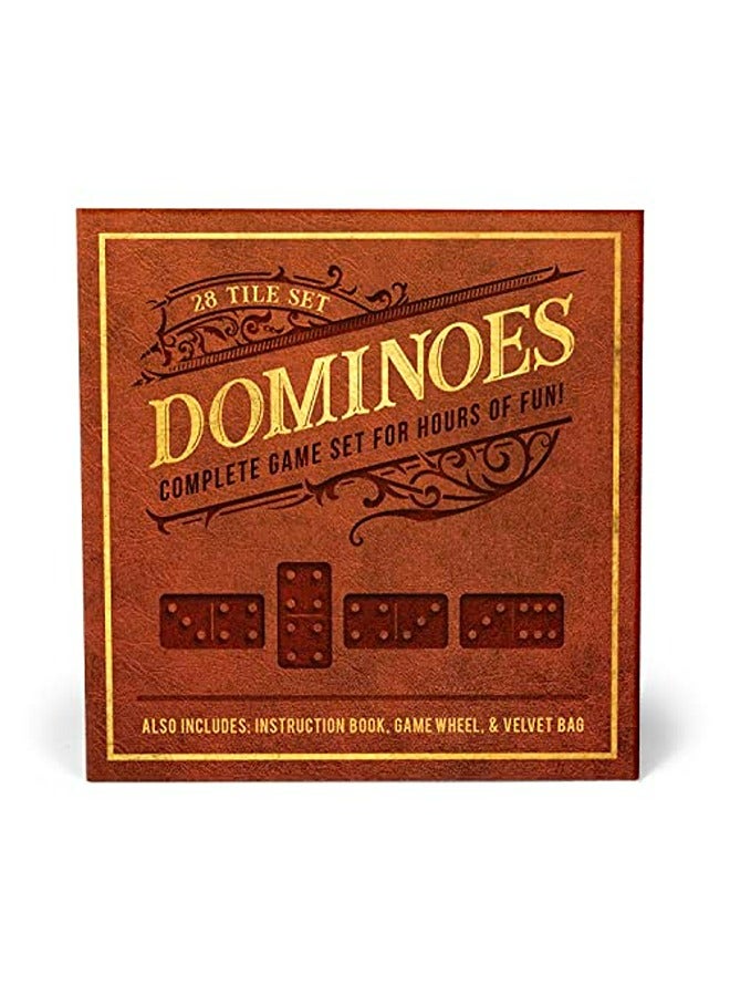 Dominoes 28 Tile Set  Complete Game Set For Hours Of Fun Also Includes Instruction Book Game Wh 