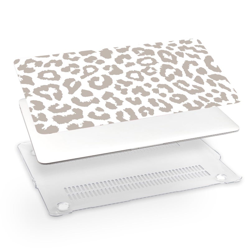 GABraden Compatible with MacBook pro 13 inch Case,2020 2019 2018 2017 2016(A2338 M1/A2159/A2251/A2289/A1989/A1706) with Touch ID and 2 Pack Keyboard Protectors,Laptop Hard Shellï¼ˆGrey Leopard Cheetahï¼‰ - Image 5