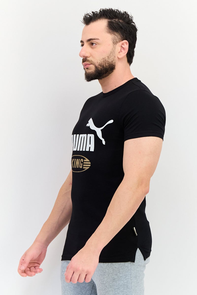 PUMA Men Sportswear Fit Short Sleeves Outdoor T-Shirt, Black - Image 2