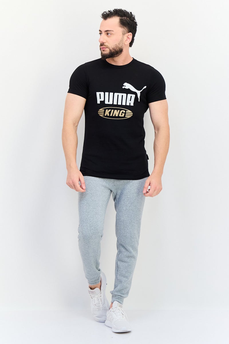 PUMA Men Sportswear Fit Short Sleeves Outdoor T-Shirt, Black - Image 4
