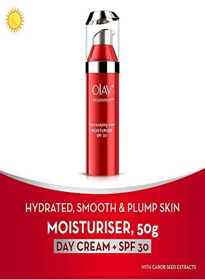 Regenerist Microsculpting Day Cream With Spf |With Hyaluronic Acid, Niacinamide & Pentapeptides, Spf |Skin Plumping Formula That Penetrates 10 Layers Deep Into Skin Surface For Firm, Plump And Younger Looking Skin With Uv Protection From Day 1 |Suitable For Normal, Dry, Oily & Combination Skin |50 Gm