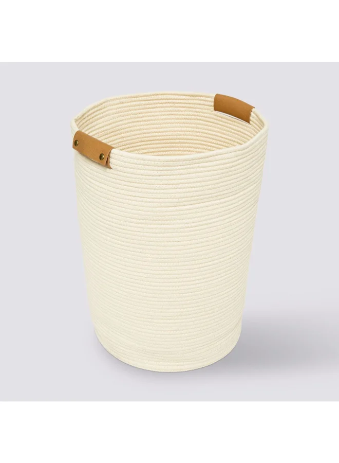 Five Simply Smart Duo Round Laundry Basket Ivory and Beige 80 L 200185A