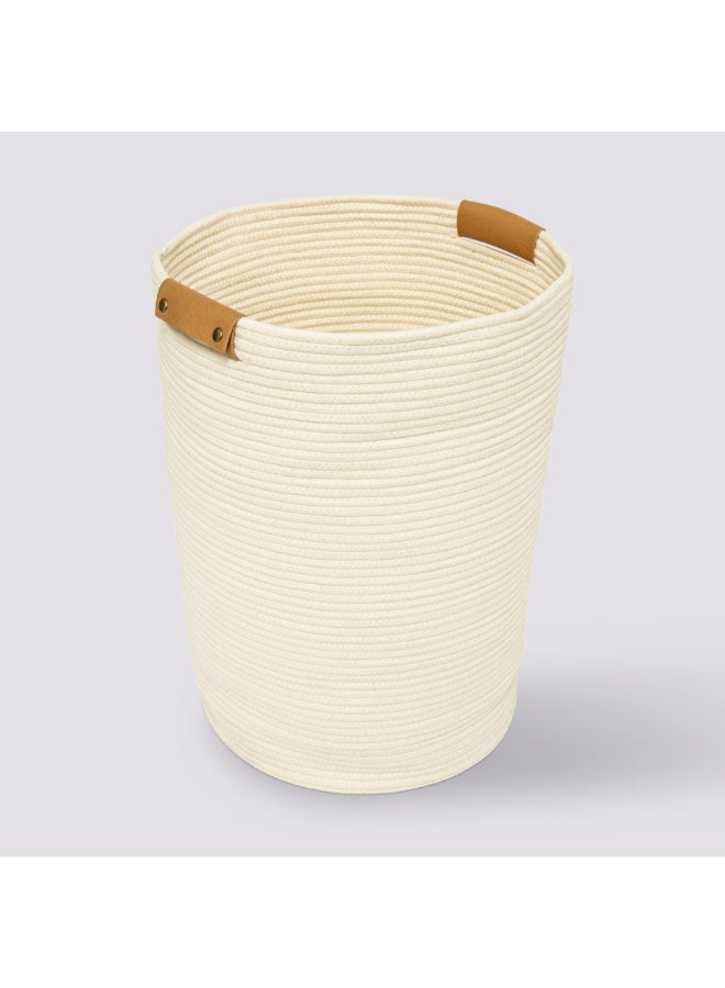 حامل ماكينة تحضير سلة غسيل دائرية مزدوجة لونها عاجي وبيج سعة 80 لترًا 200185A - Image 1