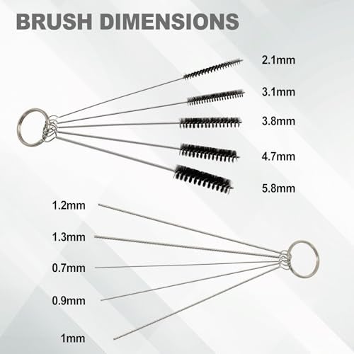 Podoy Airbrush Cleaning Kit Spray Wash Cleaning Pot Stabilizer Jar Bottles Holder with Cleaning Tools Needle Nozzle Brush - Image 3