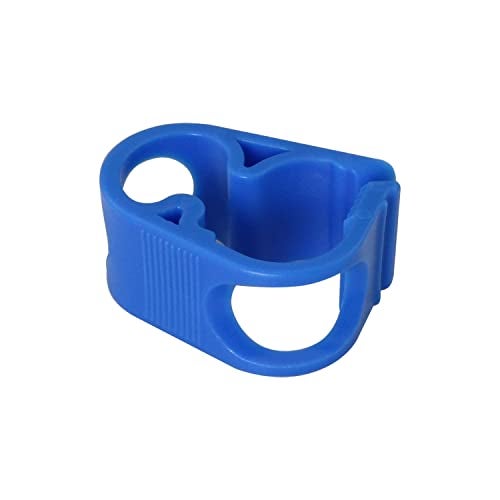DGBRSM 4pcs 1/4"-1/2" Tube OD Shut Off Hose Clamp Adjustable Tube Clamp Water Flow Control Tube Clip, Blue - Image 5
