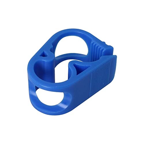 DGBRSM 4pcs 1/4"-1/2" Tube OD Shut Off Hose Clamp Adjustable Tube Clamp Water Flow Control Tube Clip, Blue - Image 3