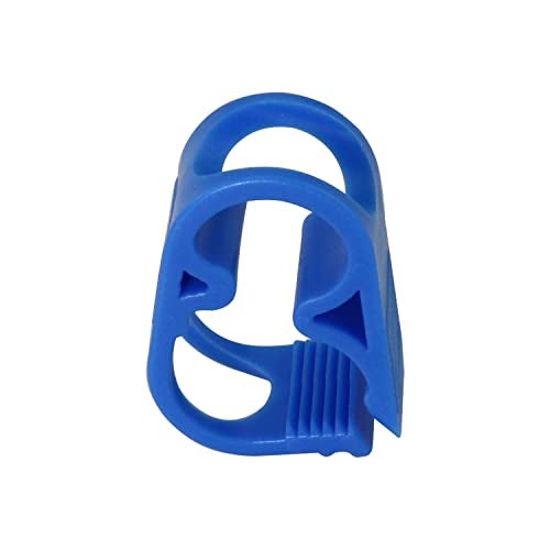 DGBRSM 4pcs 1/4"-1/2" Tube OD Shut Off Hose Clamp Adjustable Tube Clamp Water Flow Control Tube Clip, Blue - Image 2