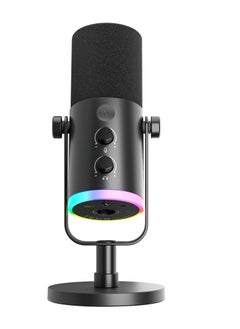 FIFINE FIFINE AM8 NEO XLR/USB-C Dynamic Microphone with RGB Lighting & Real-Time Monitoring  - Image 2