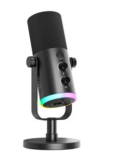 FIFINE FIFINE AM8 NEO XLR/USB-C Dynamic Microphone with RGB Lighting & Real-Time Monitoring  - Image 1