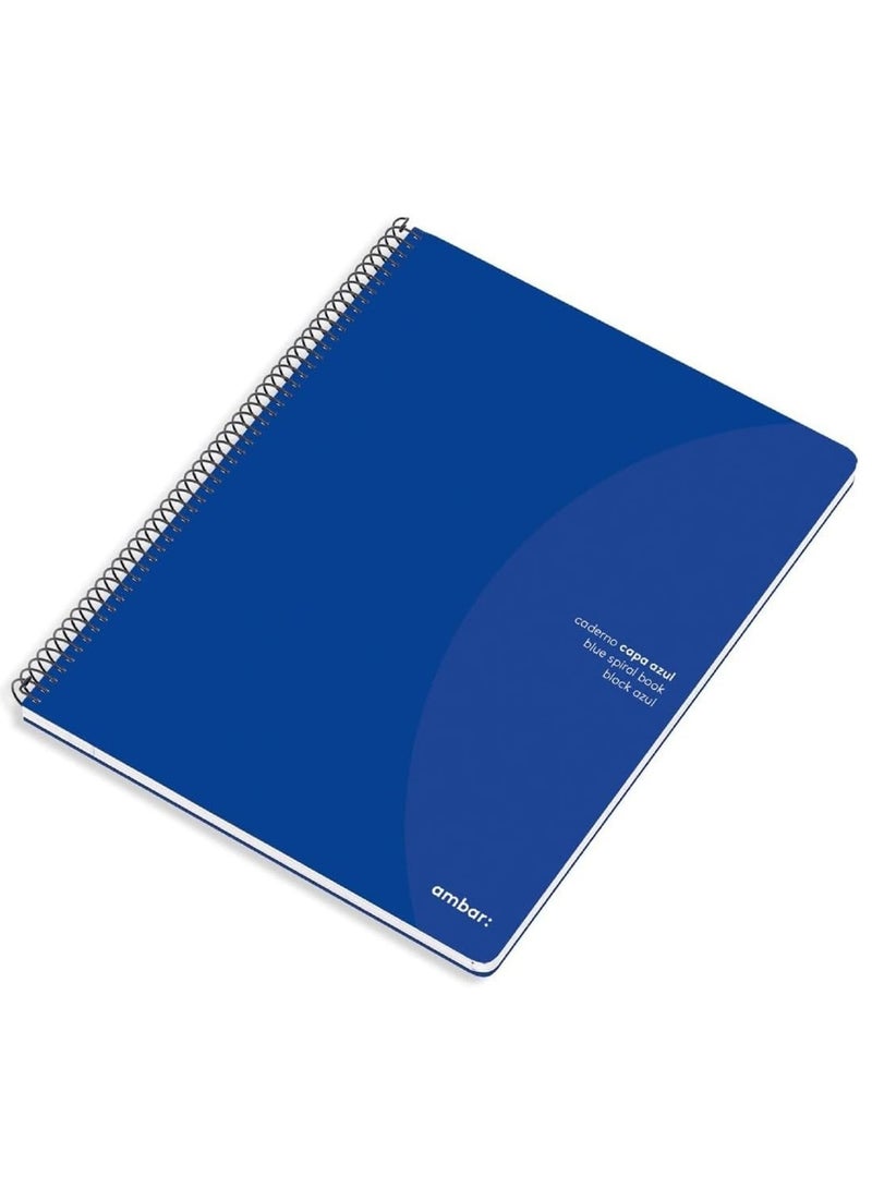 1-Piece A4 Size Lined Spiral Notebook 80 Sheets