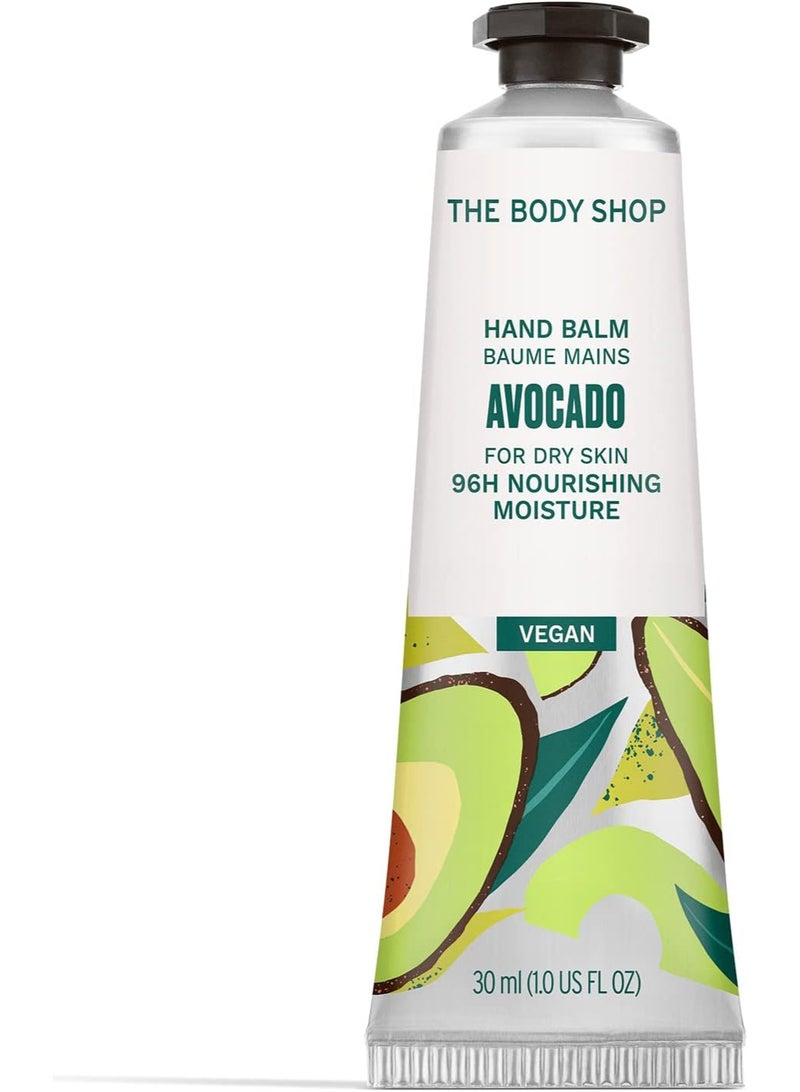 THE BODY SHOP The Body Shop Avocado Hand Balm, for Dry Skin, 96Hr Moisture, Vegan, 1 US FL OZ, For Dry to Very Dry Skin - Image 1