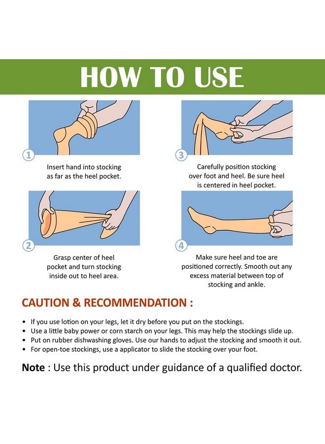 AccuSure Varicose Vein Stockings (Anatomical Shape,Easy to use, Non Slippagen, Durable)-Thigh Length for Varicose Veins Can Be Used By Men & Women (XL) - Image 4