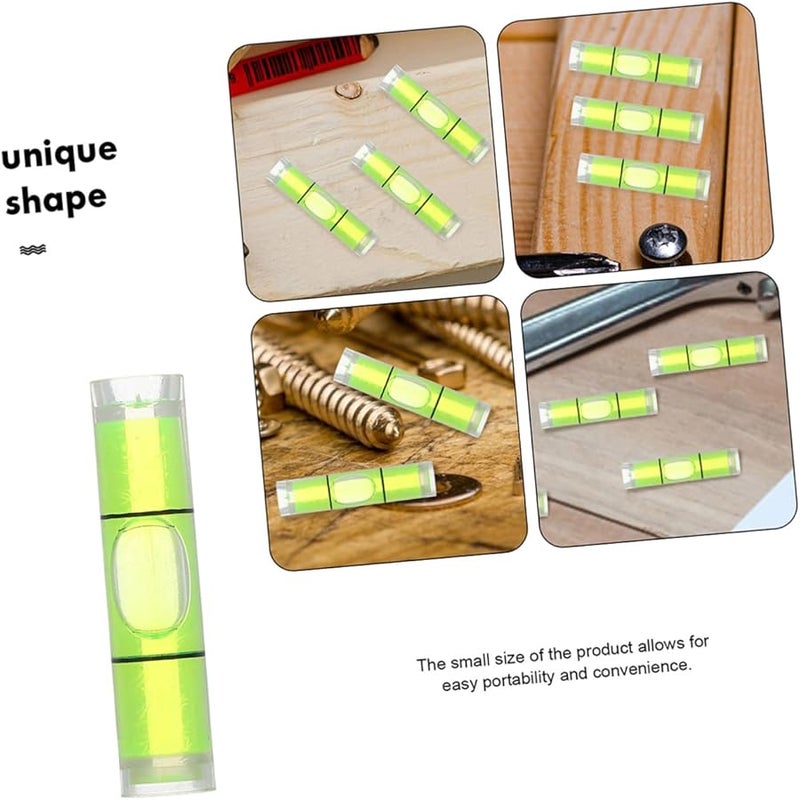 Operitacx 50 Pcs Mini Cylindrical Bubble Level Vials High Precision Spirit Level Tools For Picture Hanging - Image 4