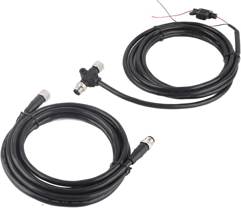 مجموعة بدء NMEA2000 محول منفذ ثلاثي موصل T كابل طاقة مقاوم للماء IP67 ABS - Image 4