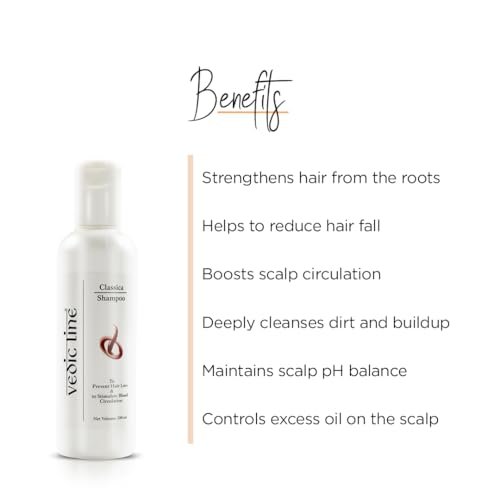 Vedic Line Vedicline Classica Shampoo, Reduce Hair Loss & Stimulate Blood Circulation With Coffee Arabica Seed Oil, Jatamansi Extract For strengthening Hair Follicles, 200ml - Image 2