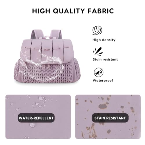SONARIN Convertible Diaper Bag Backpack Waterproof Nappy Changing Bag Travel Mummy Bag with Changing Pad & Shoulder Strap(Purple) - Image 5