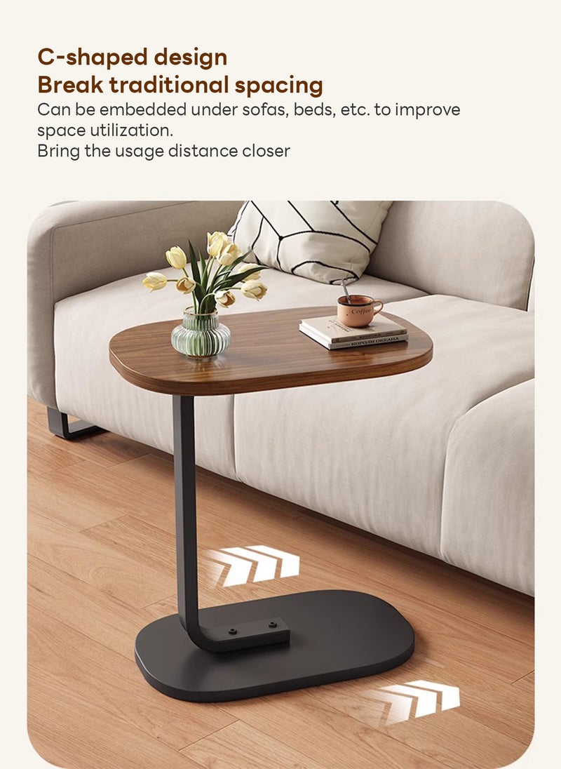 Sharpdo Minimalist Style Sofa Side Table Movable Coffee Table for Serving Guests Side Table for Living Room Balcony Bedroom 28*45*60 cm - Image 4