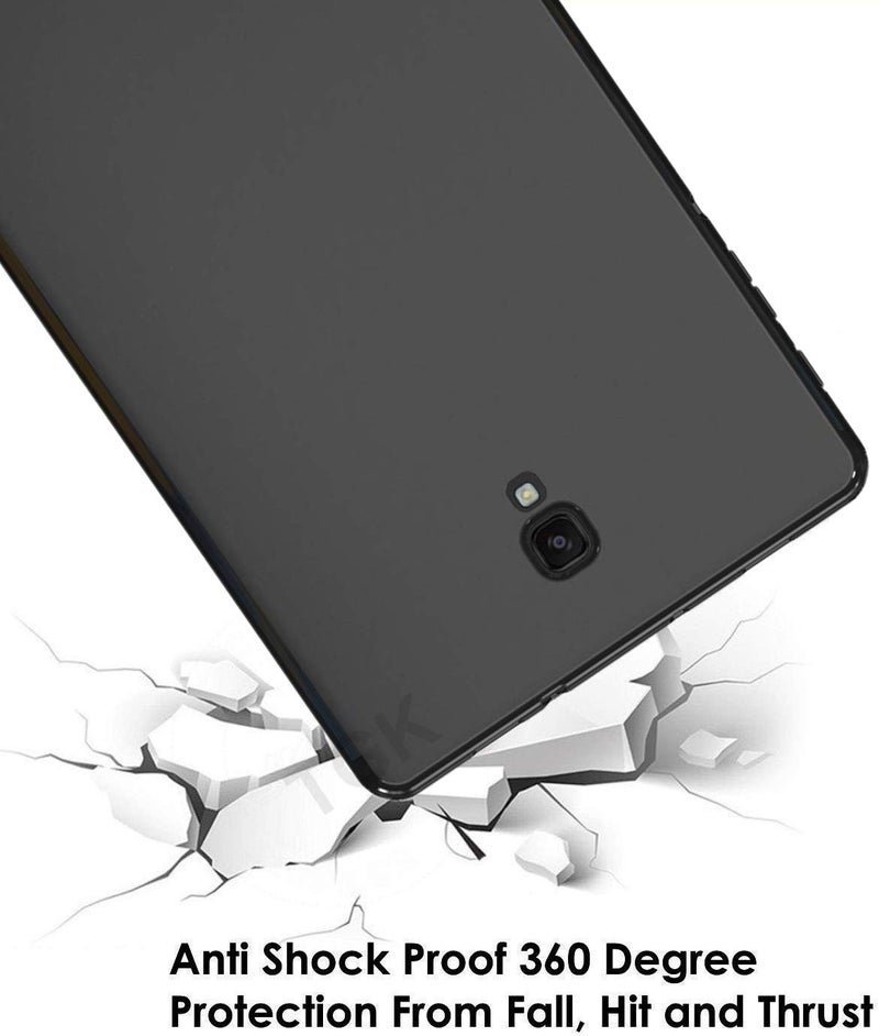 TGK غطاء خلفي ناعم بتصميم بسيط ومظهر غير لامع لجهاز سامسونج جالاكسي تاب A 8 بوصة طراز SM-T380 / SM-T385 (إصدار 2017) باللون الأسود - Image 3