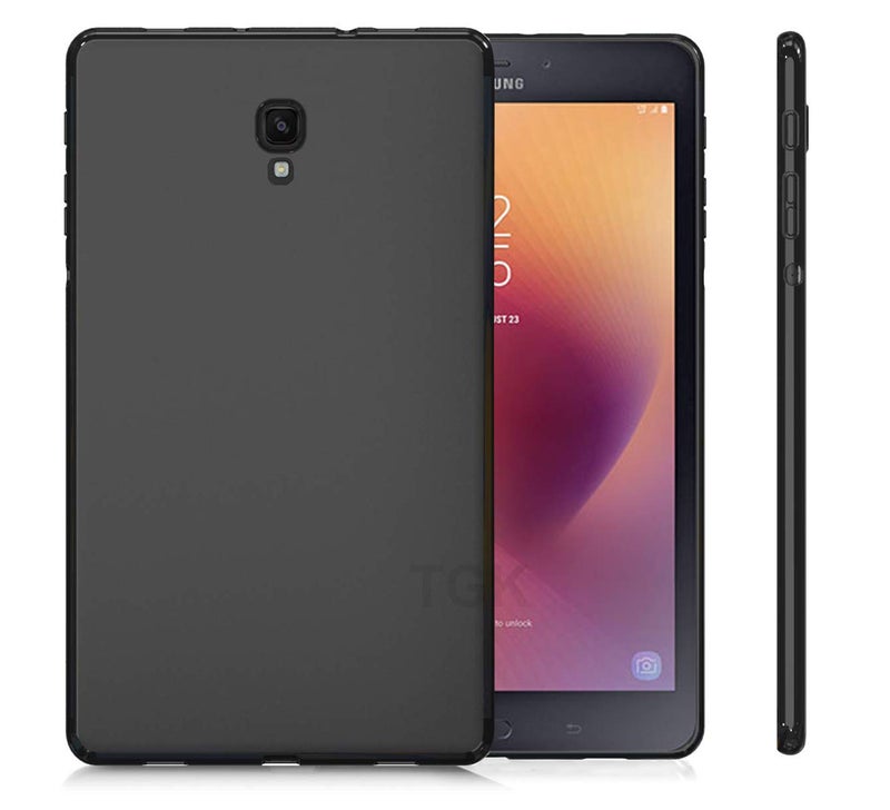 TGK غطاء خلفي ناعم بتصميم بسيط ومظهر غير لامع لجهاز سامسونج جالاكسي تاب A 8 بوصة طراز SM-T380 / SM-T385 (إصدار 2017) باللون الأسود - Image 1