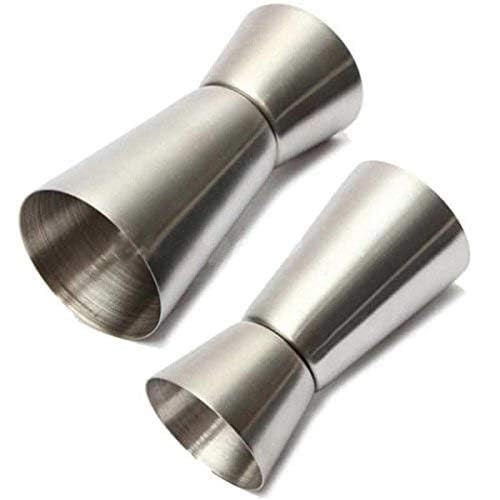 MeeTo Stainless Steel PEG Maker Cup, Double Sided PEG Measuring Glass Cocktail Bar Jigger Japanese & Normal Style Mini Cup 60/30ml for Drinking Party Celebration (1, Combo) - Image 2