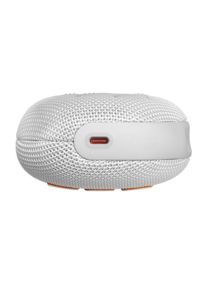 جي بي إل JBL Clip 5 Ultra-Portable Waterproof Bluetooth Speaker with Integrated Carabiner, Auracast™ & 15-Hour Playtime,White JBLCLIP5WHTAM white - Image 3