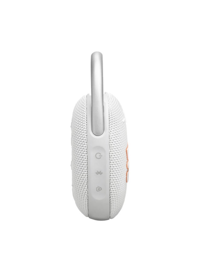 جي بي إل JBL Clip 5 Ultra-Portable Waterproof Bluetooth Speaker with Integrated Carabiner, Auracast™ & 15-Hour Playtime,White JBLCLIP5WHTAM white - Image 5