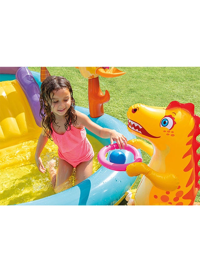 INTEX Unique Design Dinosaur Water Slide Play Center Inflatable Swimming Pool 333x229x112cm - Image 5