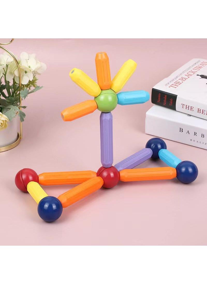 General - 36-Piece Magnetic Toy Set Multicolor For Making Different Shapes 3+ Years Age Group - Image 1