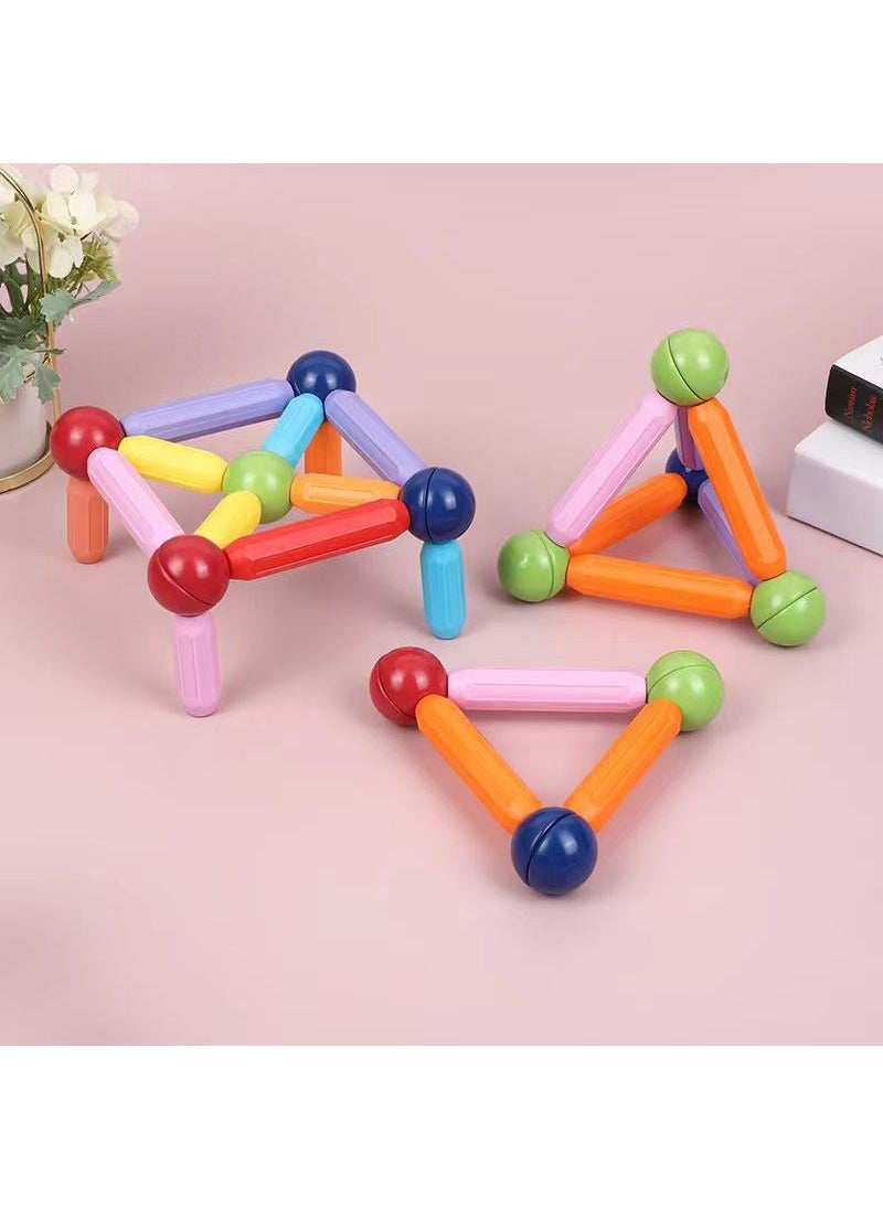 General - 36-Piece Magnetic Toy Set Multicolor For Making Different Shapes 3+ Years Age Group - Image 1