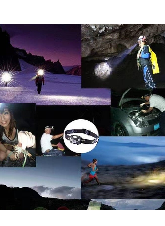 Generic - Mini USB Rechargeable LED Headlamp Infrared Sensor Headlamp Camping Fishing Light 20 x 10 x 20 cm - Image 1
