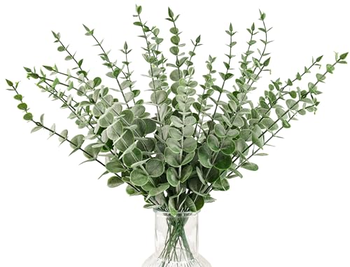 DomeStar 30PCS Artificial Eucalyptus Stems 15 Fake Greenery Branches Bulk Lifelike Eucalyptus Leaves for Wedding Bouquets Table Centerpieces Wreath DIY Crafts - Image 1