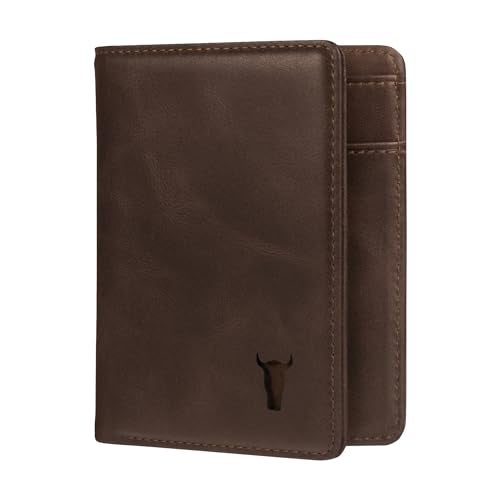 TORRO Top Grain Genuine Leather Wallet for Men | RFID Blocking | Ultra Slim Bifold USA Leather Wallet | Holds Up to 10 Credit Cards | Microfiber Lined | Gifts for Him (Dark Brown) - Image 1