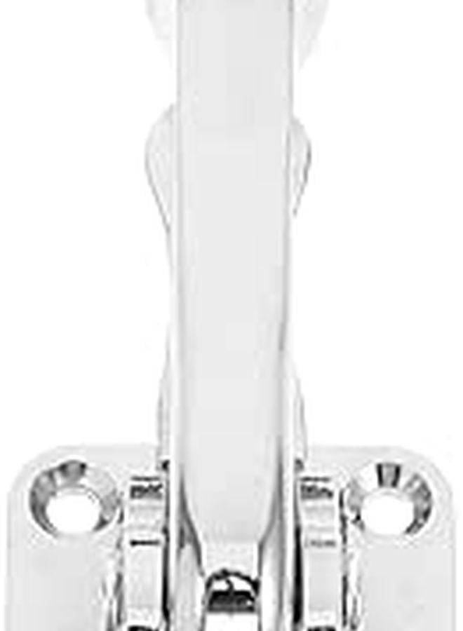 Wall Mounted Heavy Duty Metal Door Stopper Silver Foot Pedal Security Stop For Home And Commercial Use - Image 1