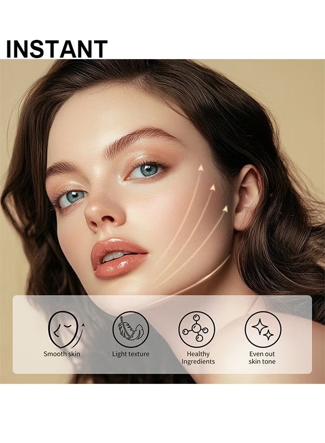 Instant Face Tightener Cream, Freedomglee Face Tightener No-Filter Primer, Instant Face Tightener Primer, Skin Tightener Face Primer For Makeup, Blurring For Before Makeup, Shine Control, 30ML - Image 2