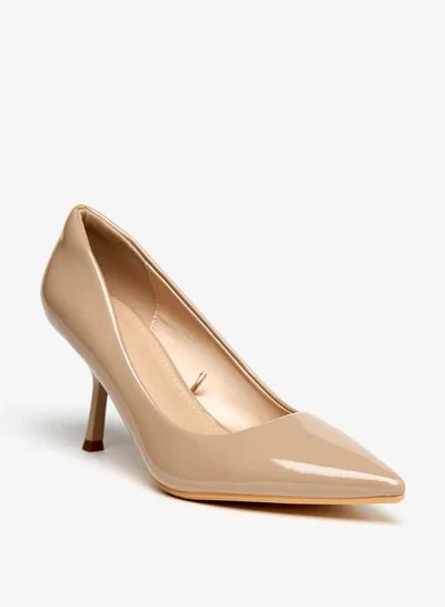 Flora Bella By Shoexpress Women Solid Slip-On Pointed Toe Pumps with Stiletto Heels