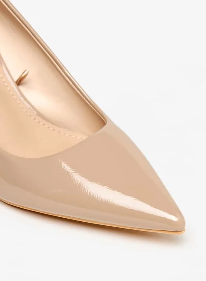 Flora Bella By Shoexpress Women Solid Slip-On Pointed Toe Pumps with Stiletto Heels