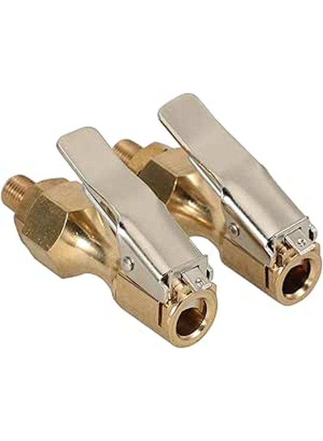 2 Pcs Tire Chuck Air Chuck Quick Connect Clamp Locking Chuck for Car Truck RV Bike - Image 1