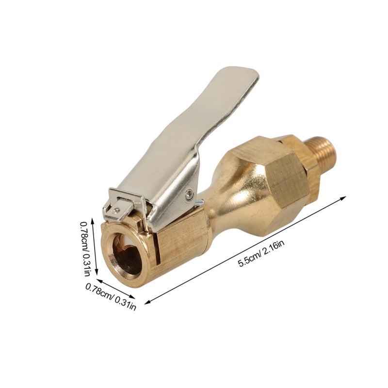 2 Pcs Tire Chuck Air Chuck Quick Connect Clamp Locking Chuck for Car Truck RV Bike - Image 3