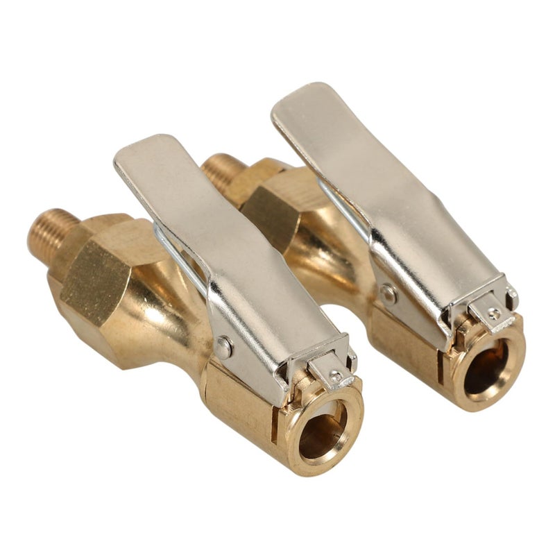 2 Pcs Tire Chuck Air Chuck Quick Connect Clamp Locking Chuck for Car Truck RV Bike - Image 2