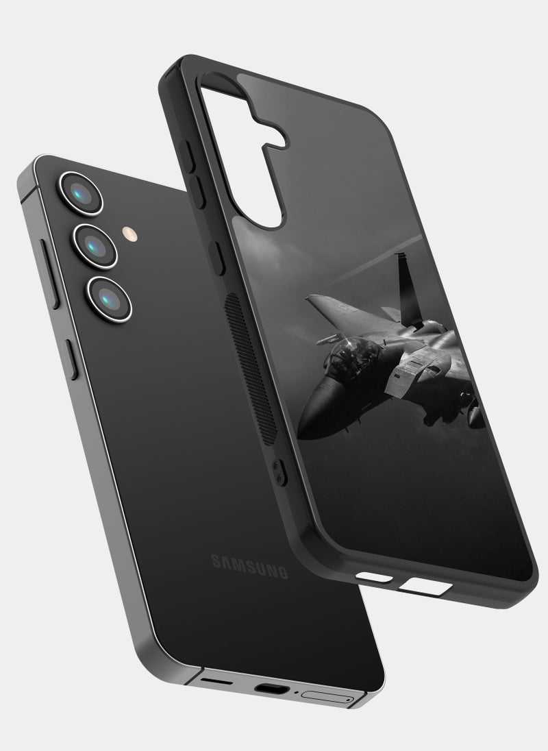 بكسلات كفر سامسونج جالكسي اس 24 بلس طائرة اف 15 ايغل اسود - Image 2