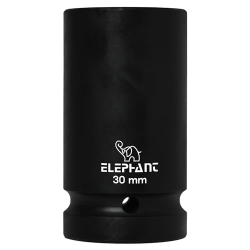 Elephant Metal 1 Inch Square Drive STD Impact Socket 6-Point 30 mm Size 90 mm Length - Image 1